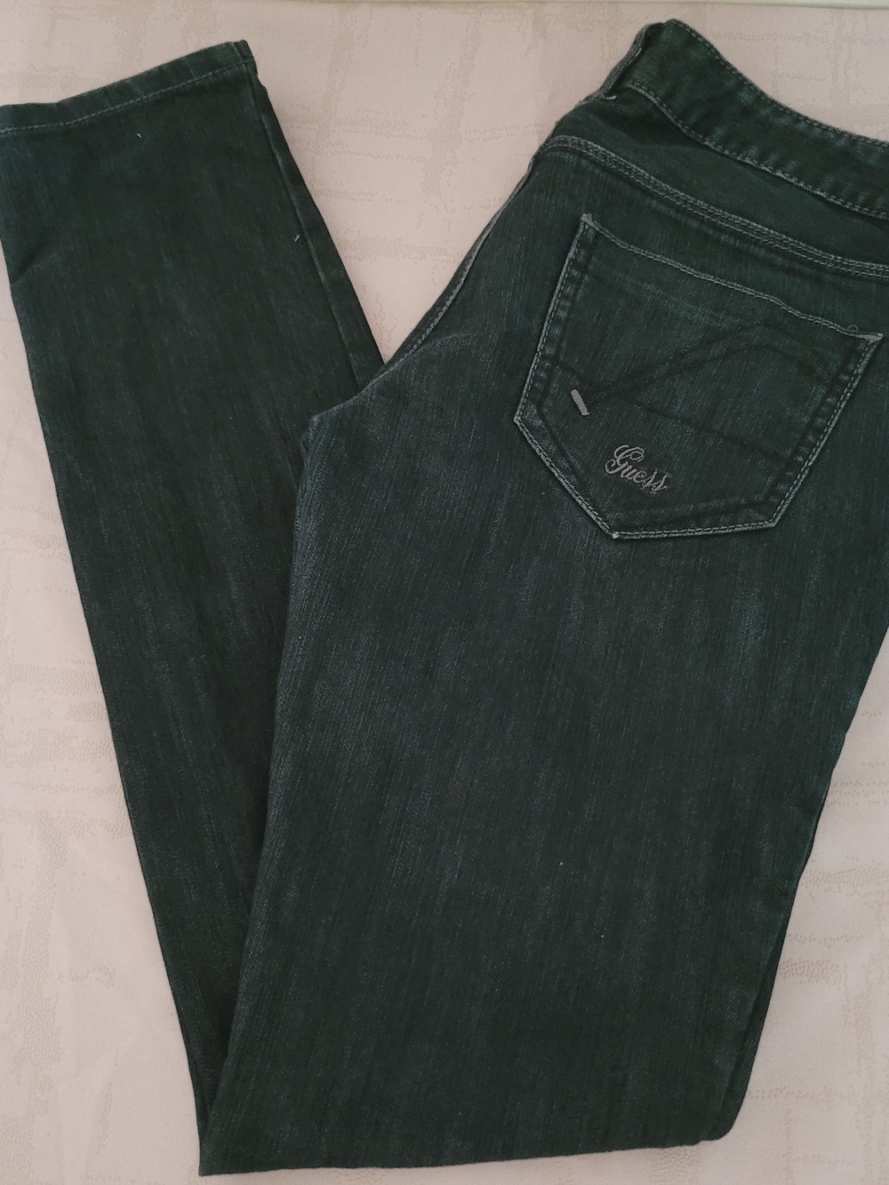 GUESS Women's Black and Grey Skinny Jeans